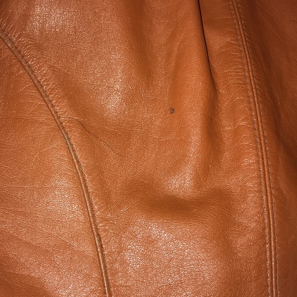 Etienne Aigner Authentic Vintage Leather Jacket Firted Size 10 Brown - Picture 8 of 16